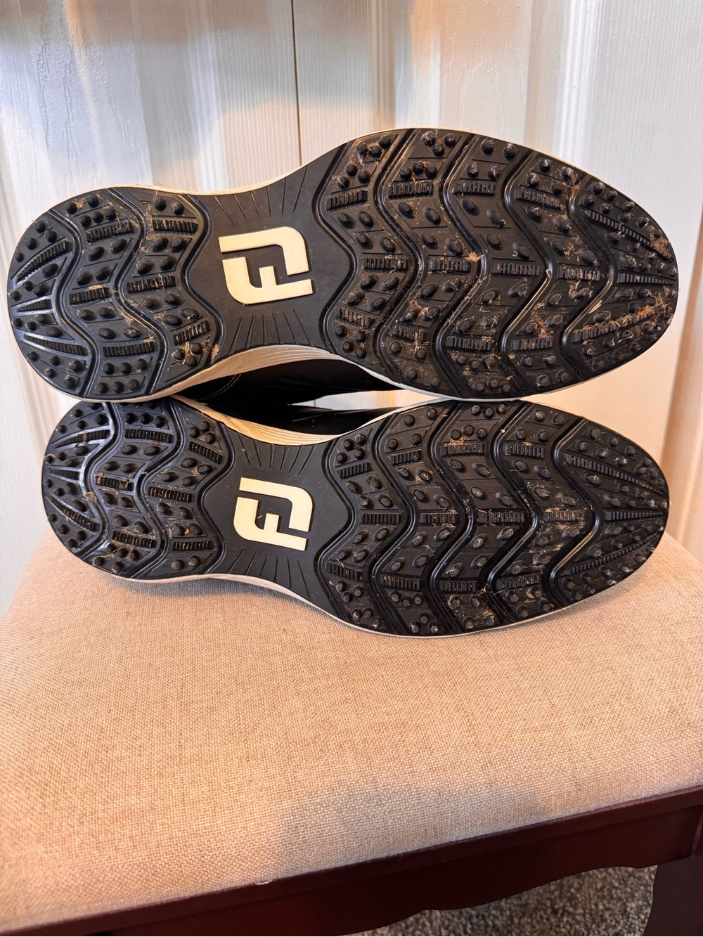 FootJoy FJ Men's Black Golf Tie Up Shoes Size 8.5 lightweight - Picture 9 of 12